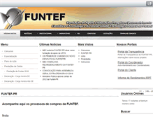 Tablet Screenshot of funtefpr.org.br