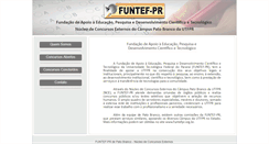 Desktop Screenshot of funtefpr.com.br