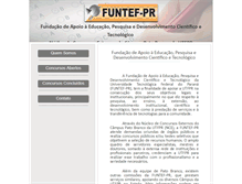 Tablet Screenshot of funtefpr.com.br